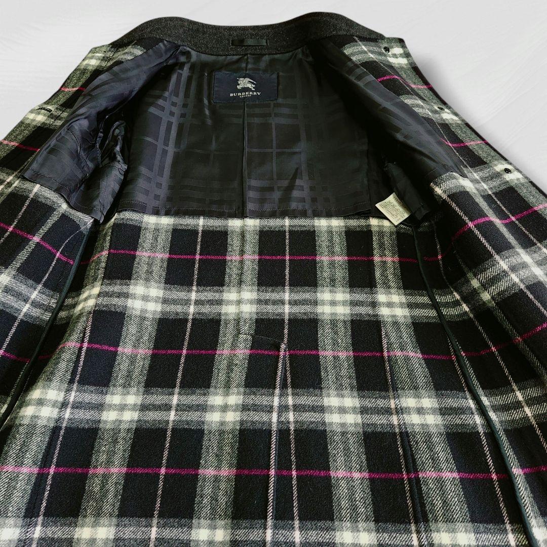 【美品】BURBERRY London ショートコート レディース カシミヤ混