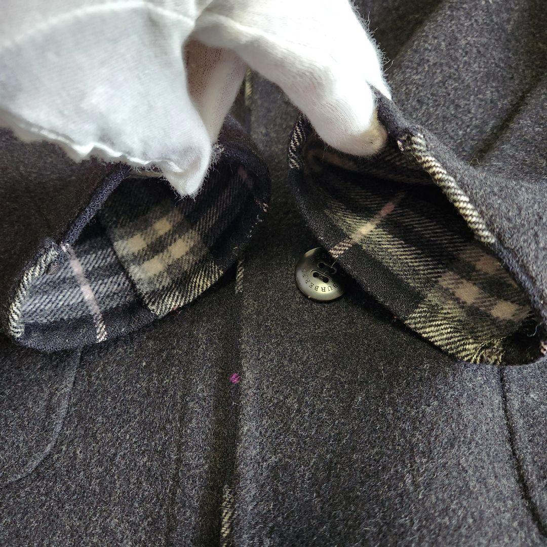 【美品】BURBERRY London ショートコート レディース カシミヤ混