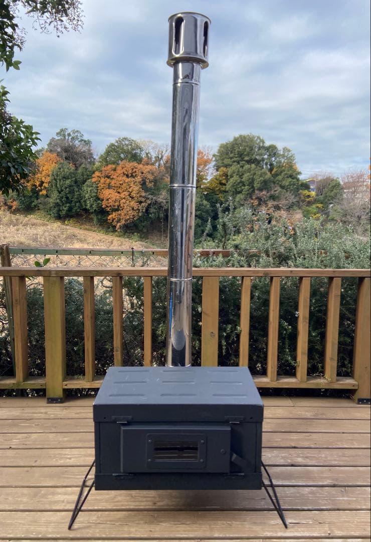 M*9様 【絶盤/未使用/煙突付】 テンマク デザイン iron stove 薪