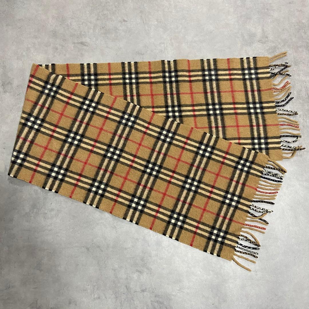 Burberrys バーバリー CASHMERE マフラー ノバチェックCE90