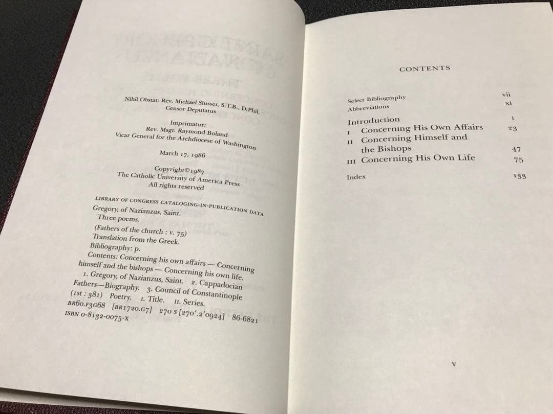 超レア エラー洋書　the fathers of the church ST