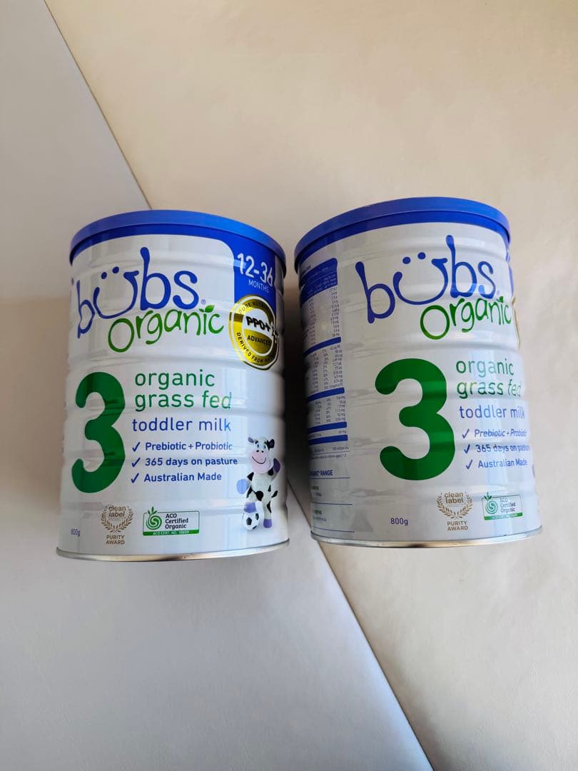 【未開封・2缶セット】bubs バブズオーガニック ステップ3 粉ミルク