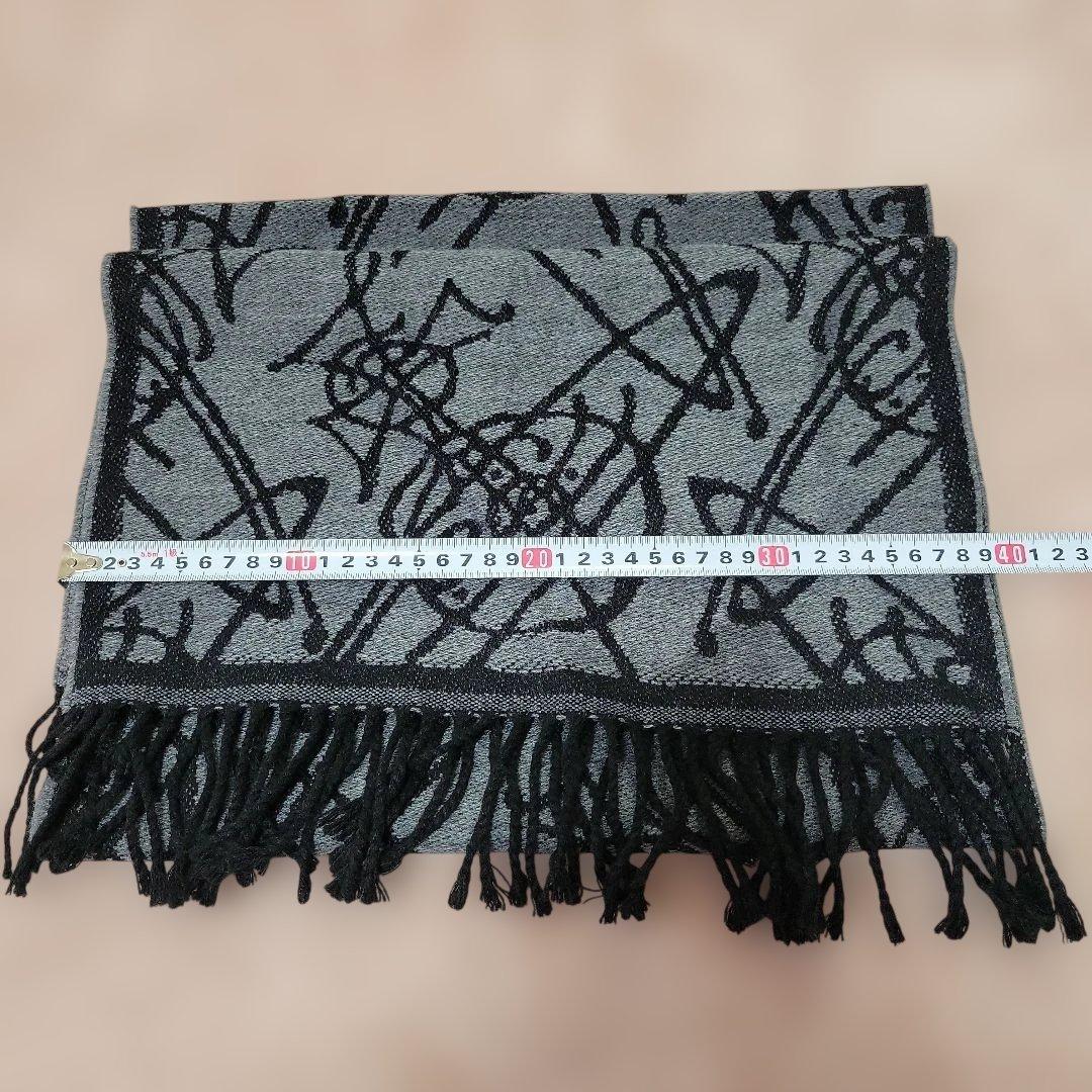 Vivienne Westwood アクリルマフラー グレーとブラック