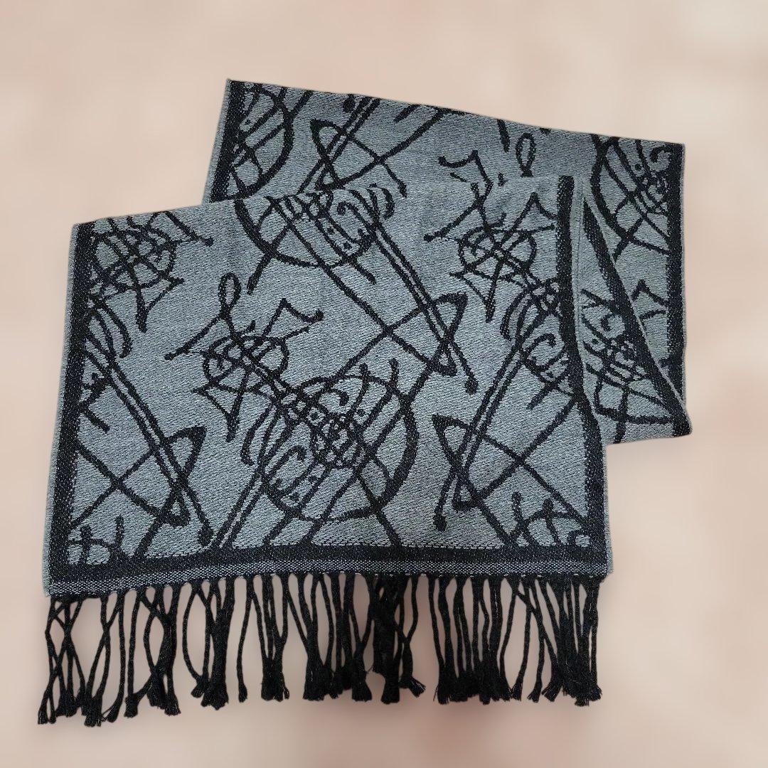 Vivienne Westwood アクリルマフラー グレーとブラック