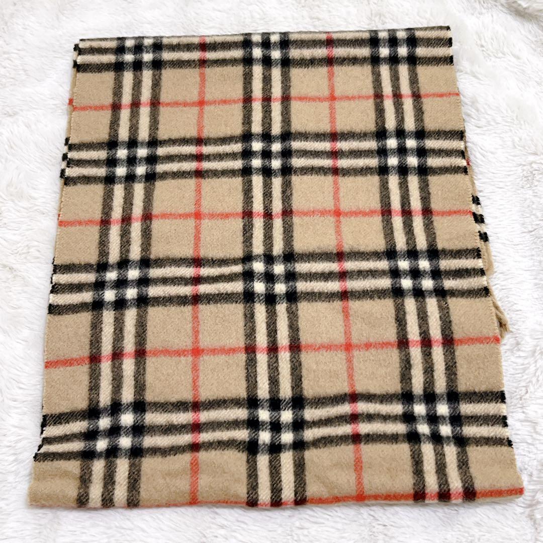 BURBERRY カシミヤ マフラー ノバチェック レディース メンズ ベージュ