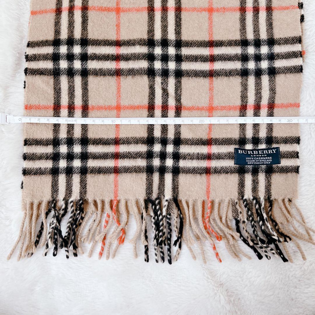 BURBERRY カシミヤ マフラー ノバチェック レディース メンズ ベージュ