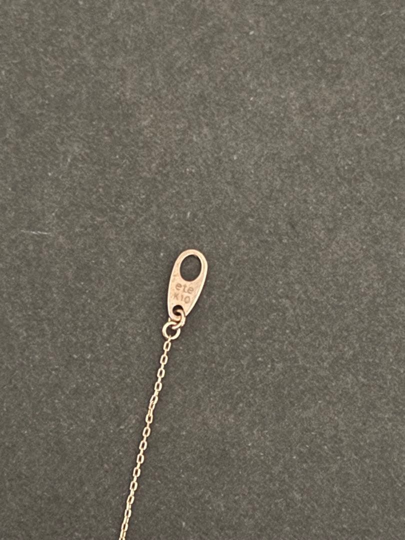 ete ネックレス　k10 ダイヤモンド　ピンクゴールド　PG