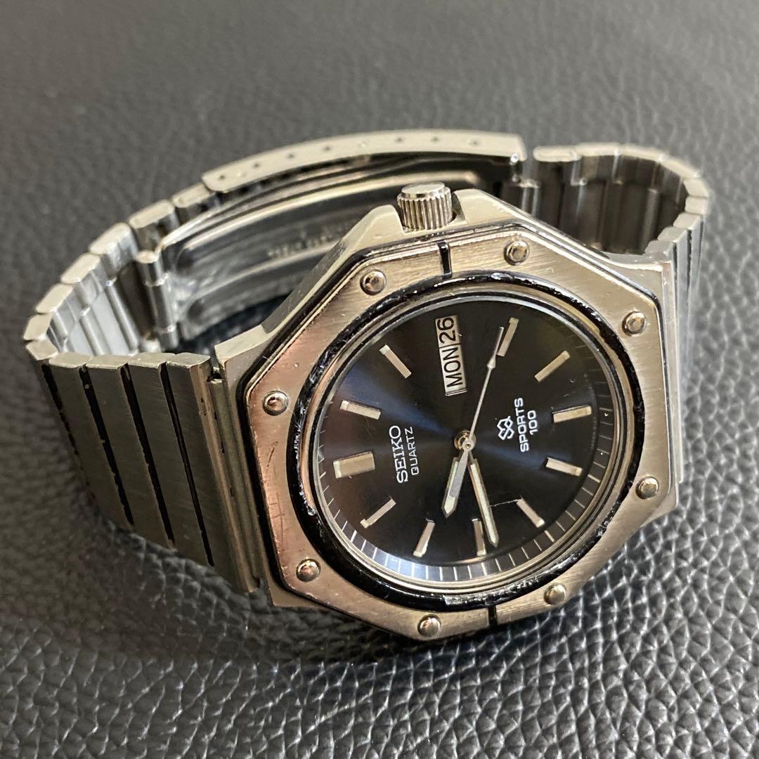 R*3様 ジャンク SEIKO セイコー SQ sports 100 8123-