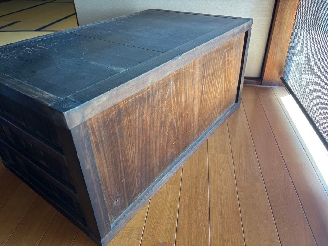 古い和箪笥　引出4杯　時代箪笥/収納/和モダンローボードチェスレトロ