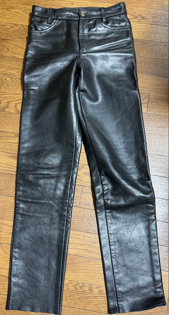 VANSON バンソン レザーパンツ USA 黒 W30