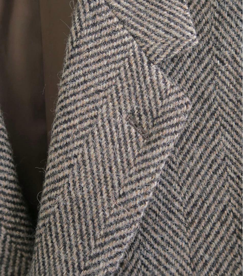 ジャケット・アウター AURALEE LAMA SHETLAND WOOL TWEED JACKET