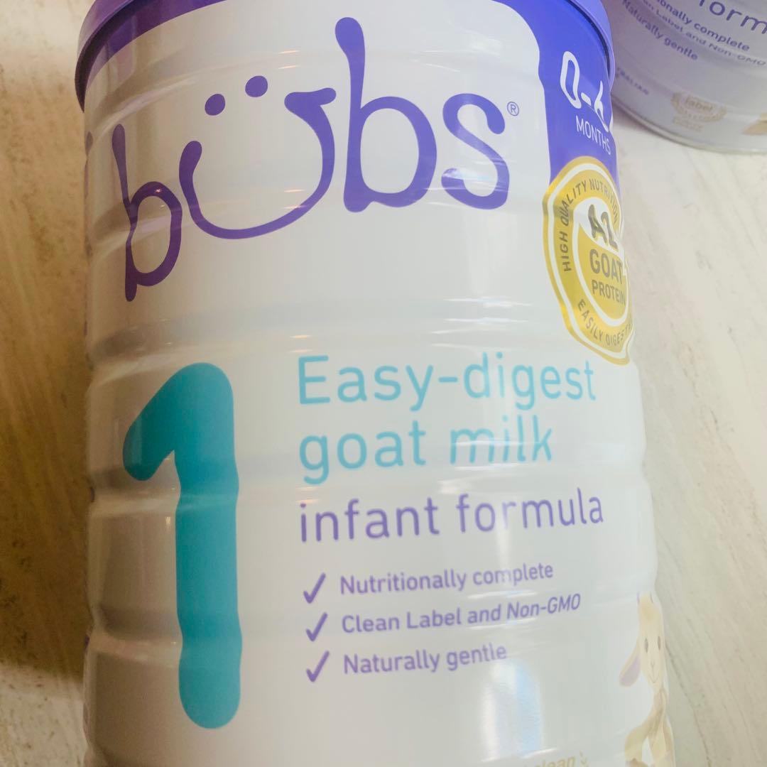 【即日発送】bubsバブズ・やぎ山羊A2粉ミルク ステップ1(0〜6ヶ月)3缶