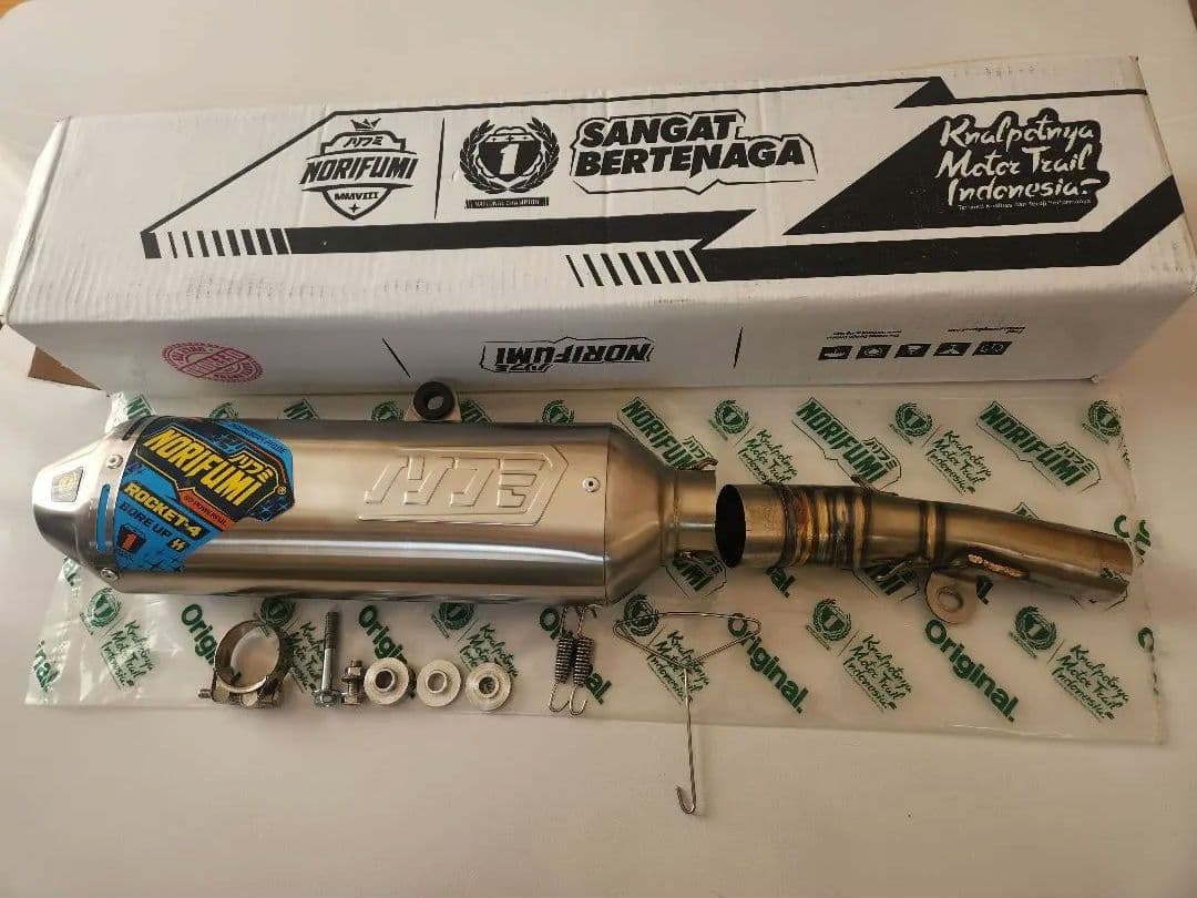 ノリフミマフラー　セロー250／トリッカーRocket4ステンレス