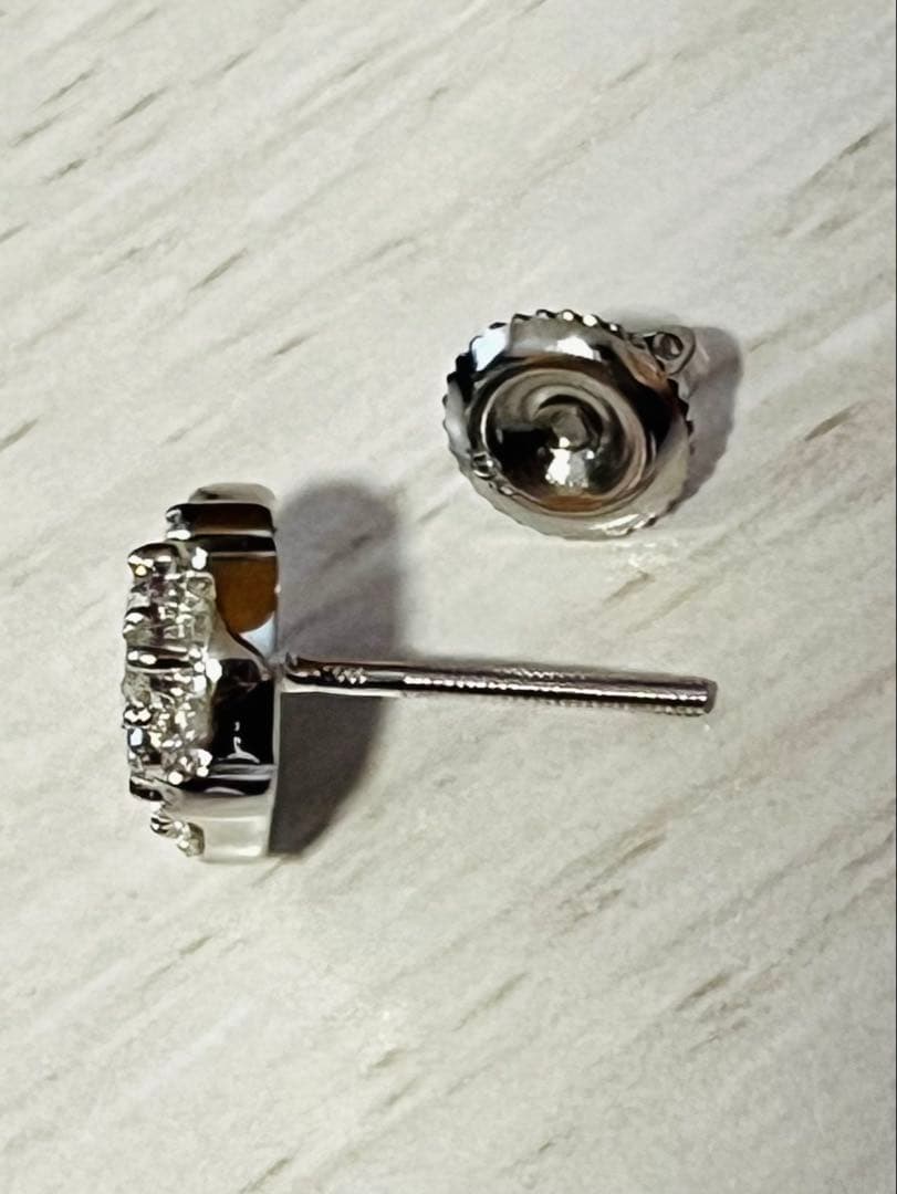 AVALANCHE ダイヤモンドピアス 10K WG 0.37ct