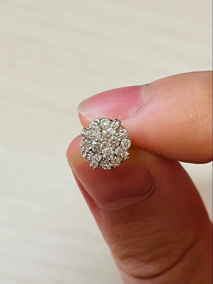 AVALANCHE ダイヤモンドピアス 10K WG 0.37ct