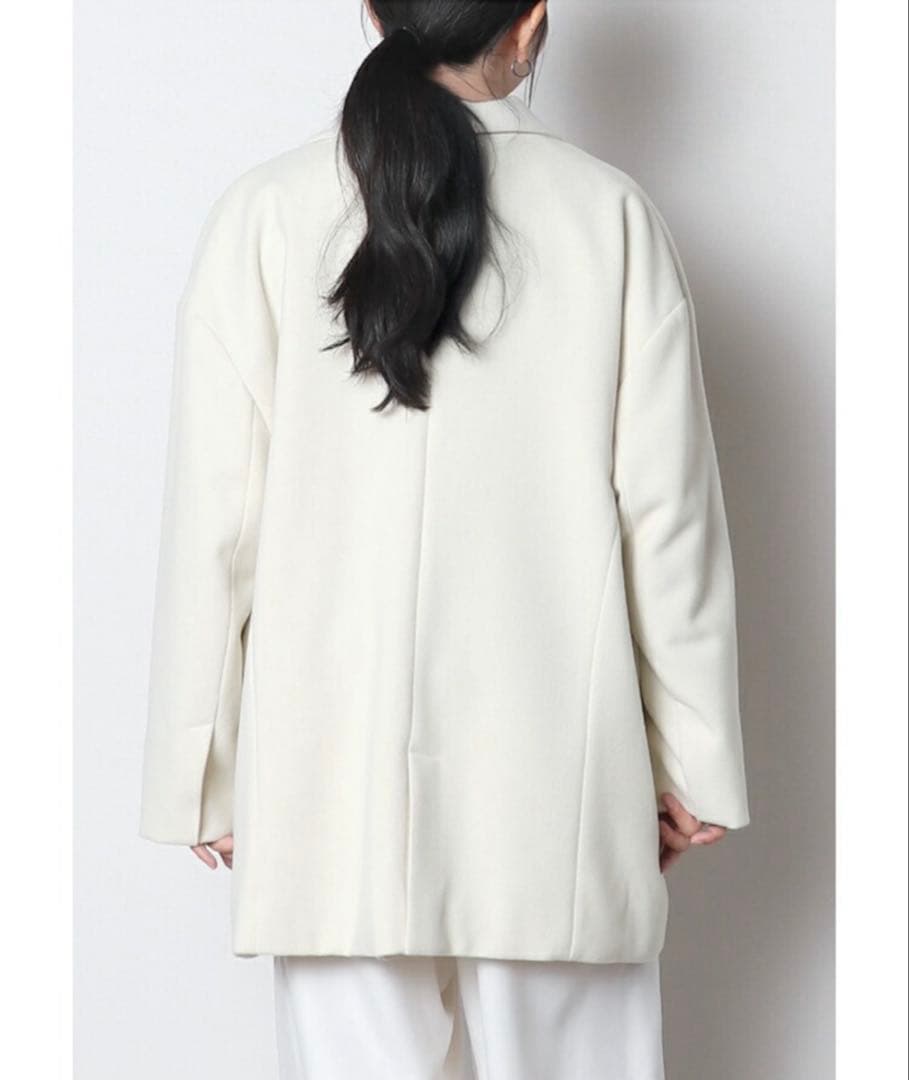 meri ミーリーソフトジャケットコート　ホワイト