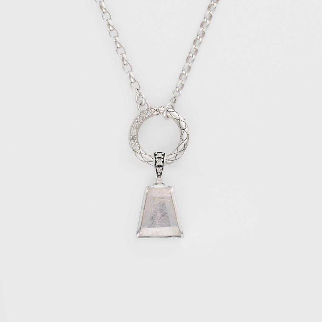 未使用 美品 agete シルバークォーツ／アメジストチャーム 完売