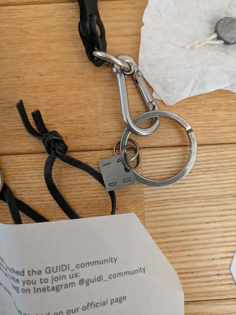 k*1様 新品同様　GUIDI レザーウォレットチェーン