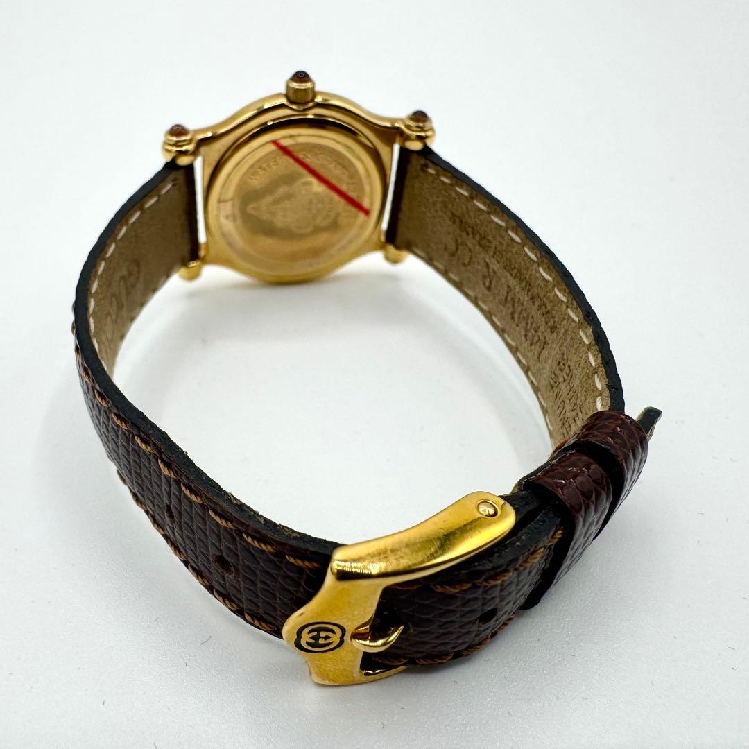 稼働/新品電池　グッチ 腕時計　6500L ヴィンテージ　純正ベルト　クォーツ