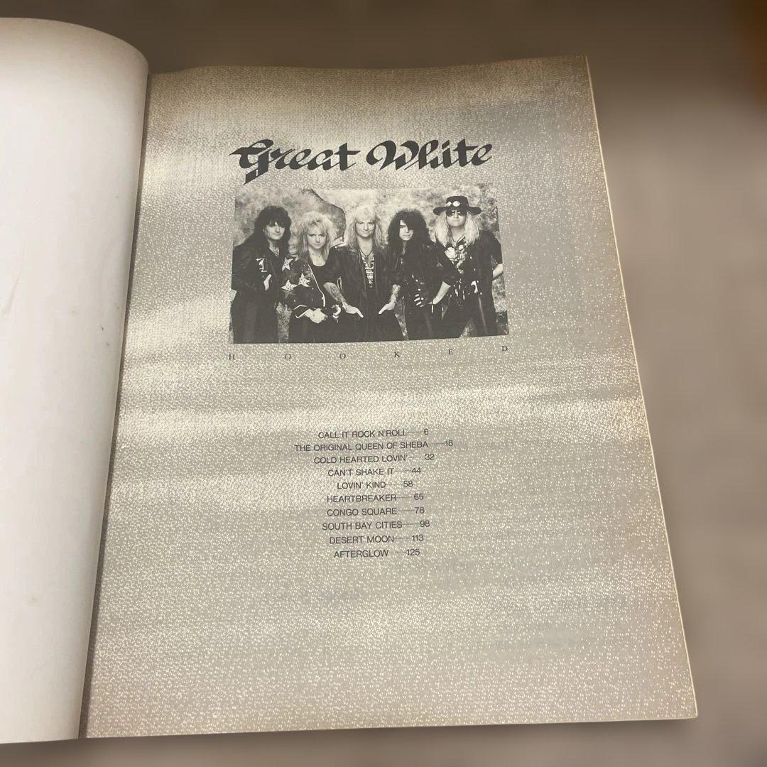 羊*様 バンドスコア　GREAT WHITE（グレイト・ホワイト）フックト