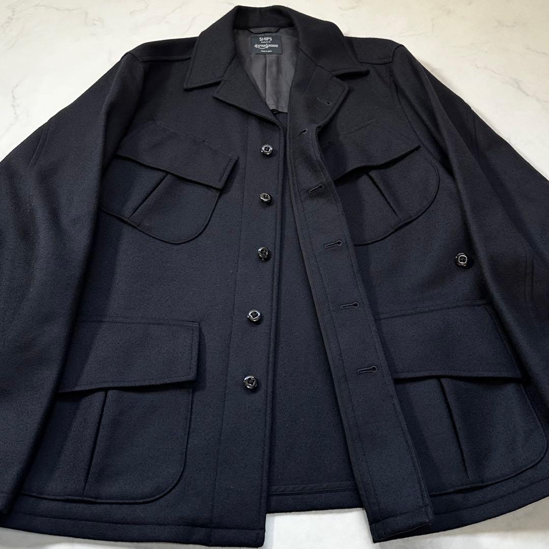 未使用級◎SHIPS キャプテンサンシャイン ファティーグジャケット 濃紺 40