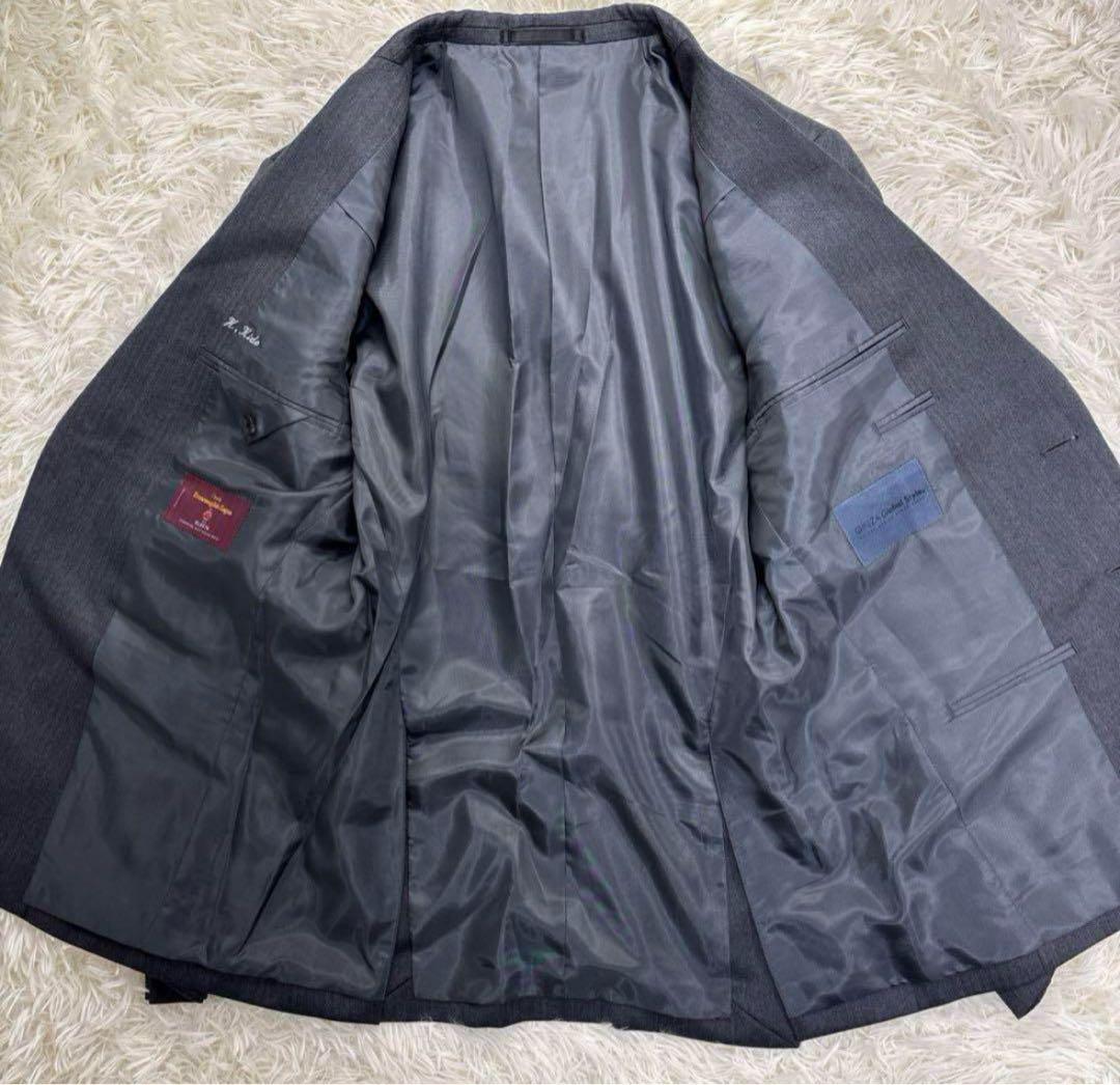 未使用★現行★ゼニア×銀座グローバルスタイル スーツ グレー 3P M位