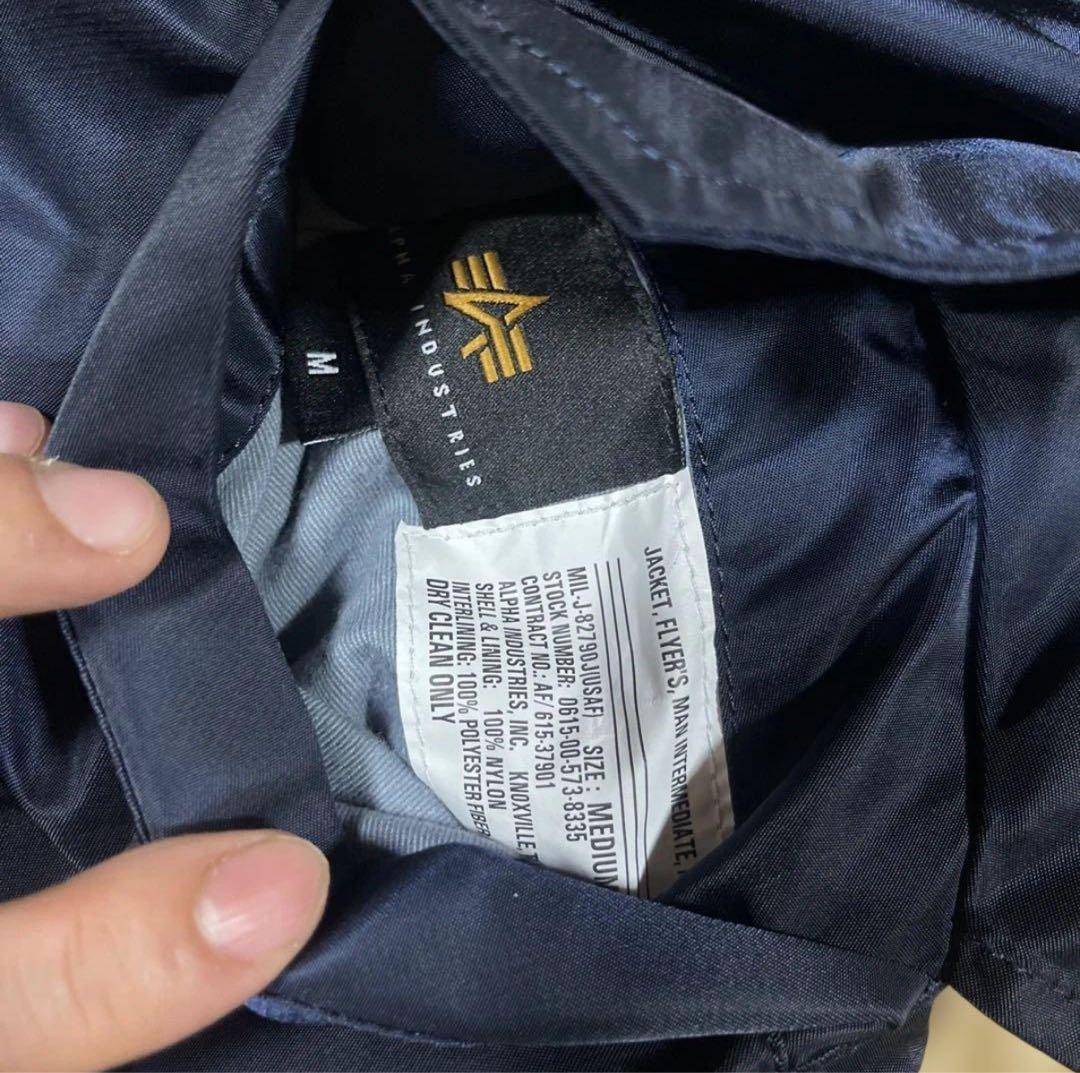 alpha ma1 フライトジャケット　ネイビー