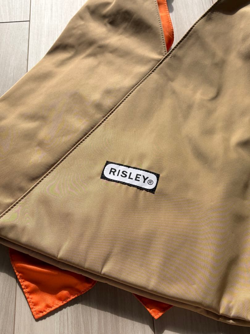 RISLEY×OUTDOOR PRODUCTティアードフリルトートバッグベージュ