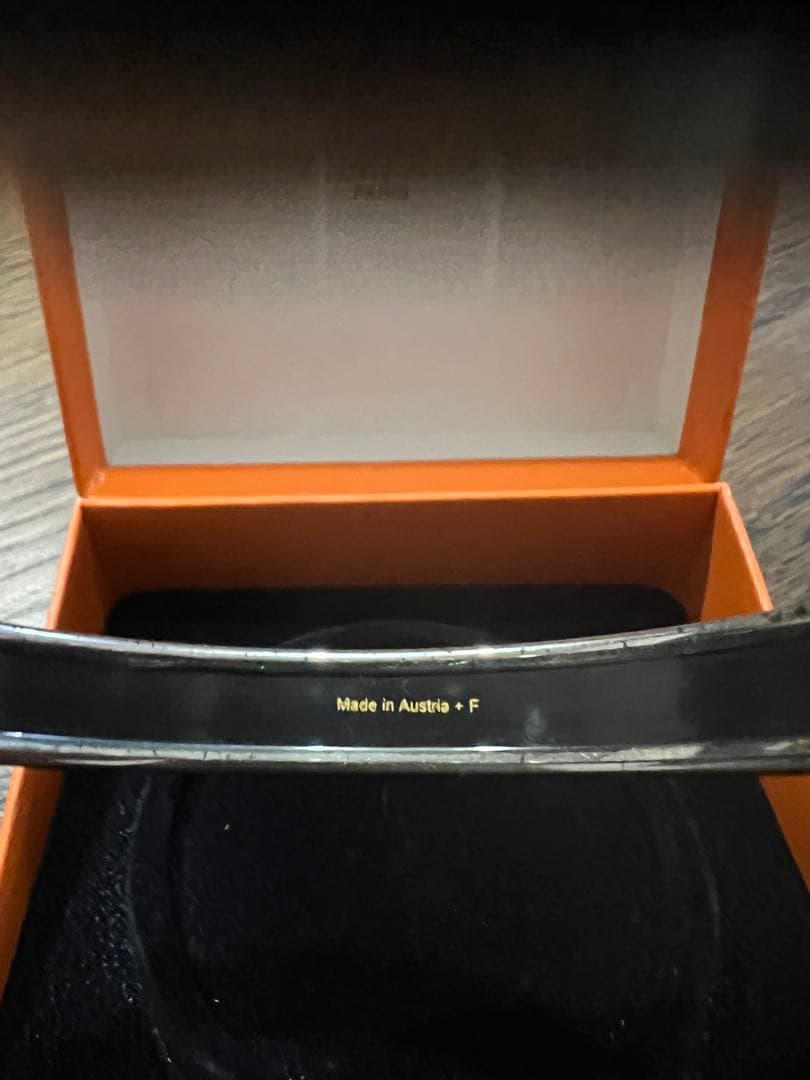 HERMES バングル PM カレーシュ エマイユ エナメル エルメスグリーン