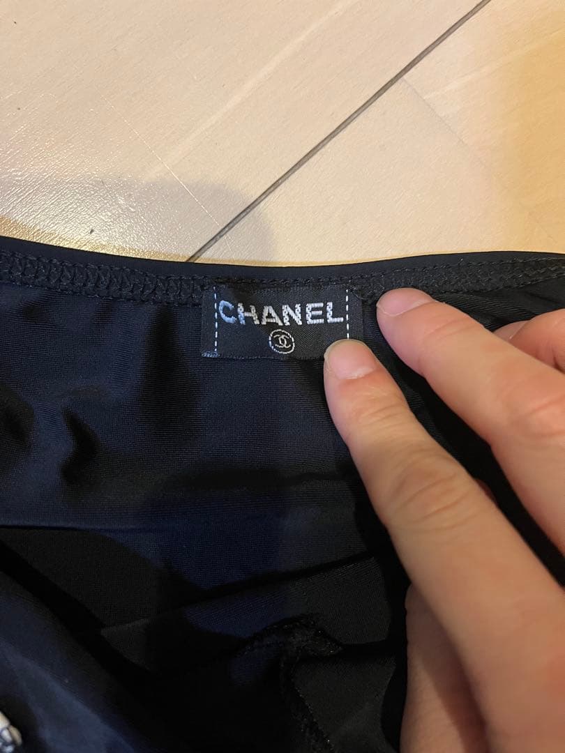 Chanel ワンピース水着 黒　ヴィンテージ 36