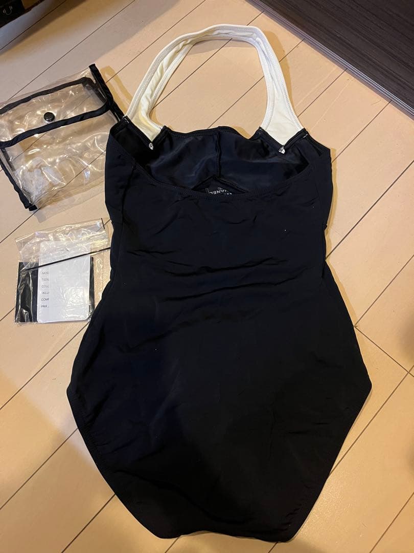Chanel ワンピース水着 黒　ヴィンテージ 36