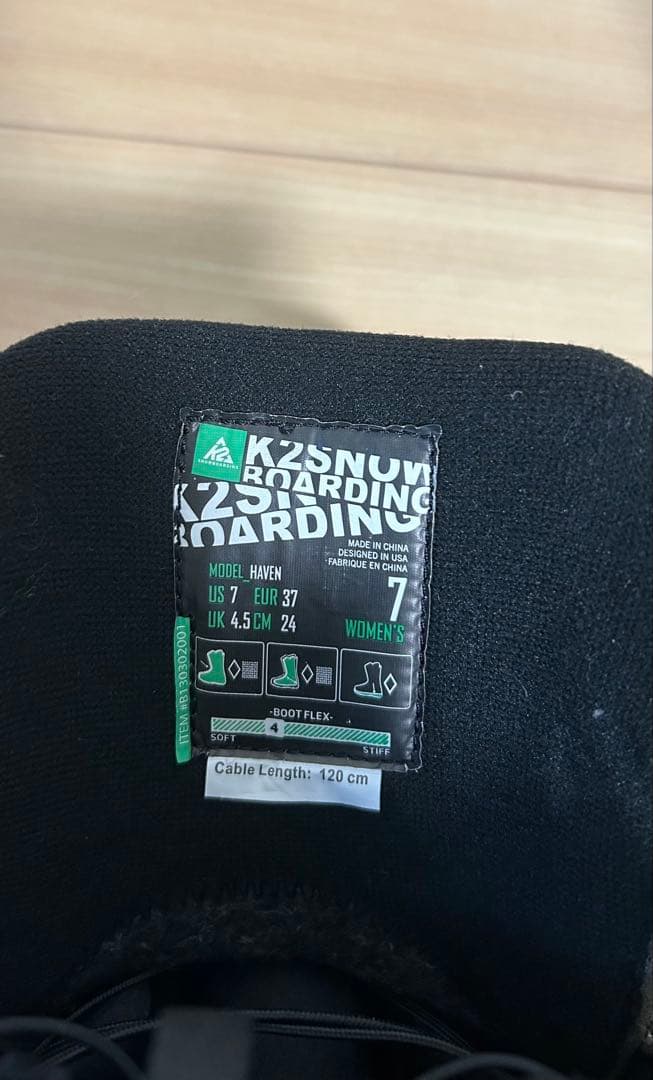 K2 スノーボードブーツ　ブラック24cm
