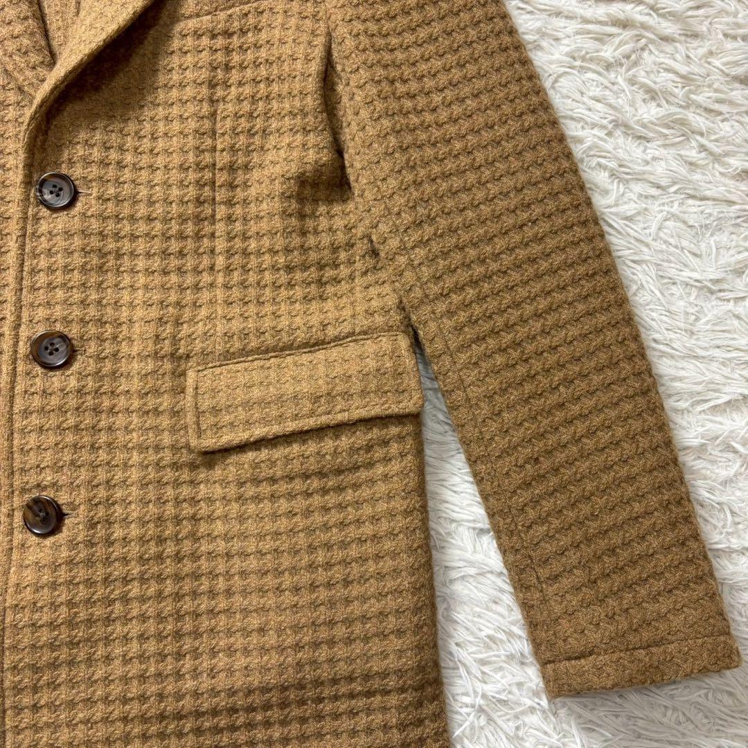 【美品】エストネーション　チェスターコート　ワッフル生地　XL