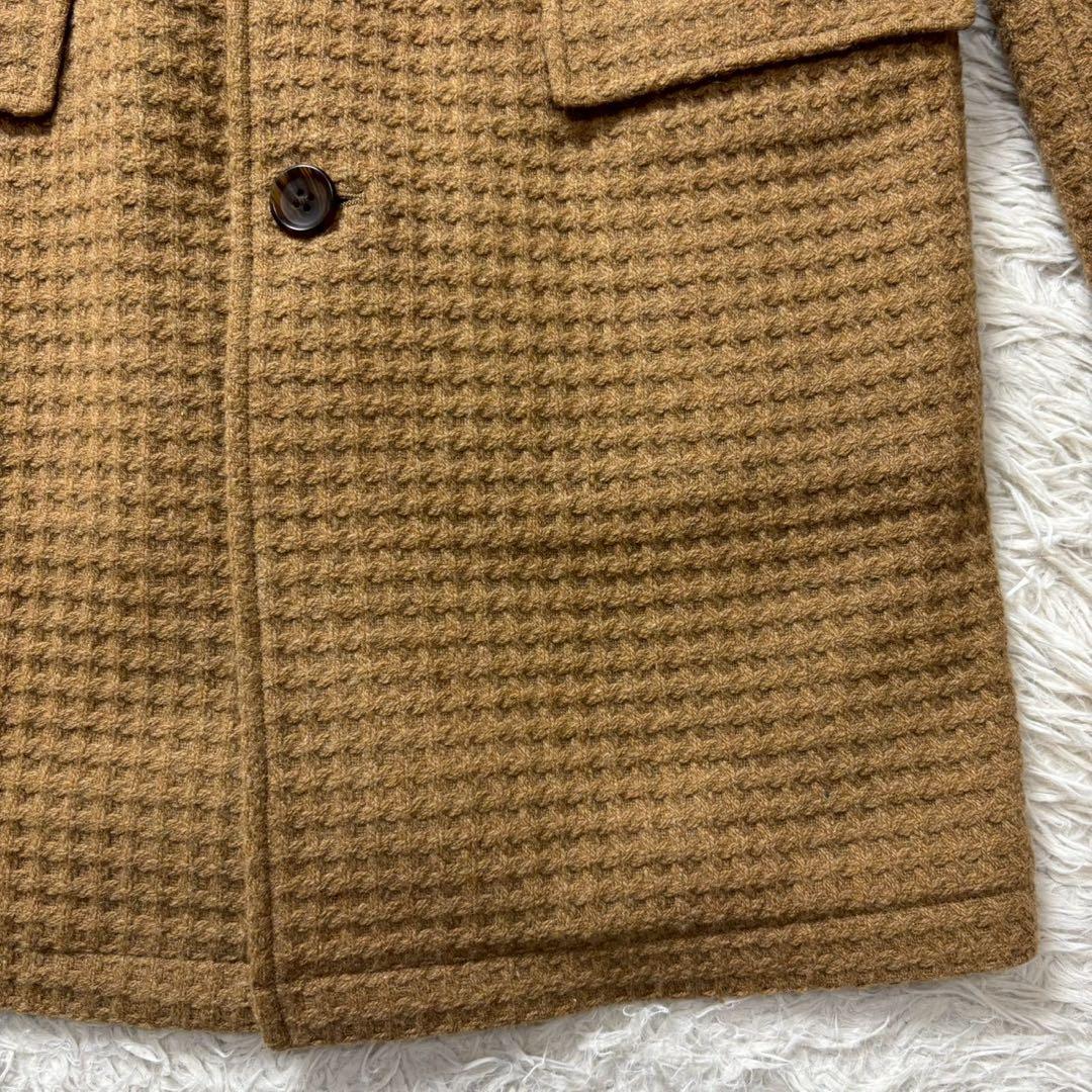 【美品】エストネーション　チェスターコート　ワッフル生地　XL