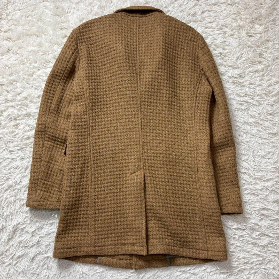 【美品】エストネーション　チェスターコート　ワッフル生地　XL