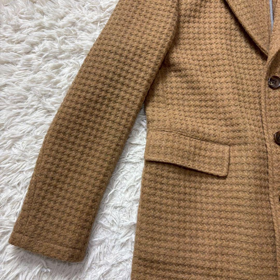 【美品】エストネーション　チェスターコート　ワッフル生地　XL