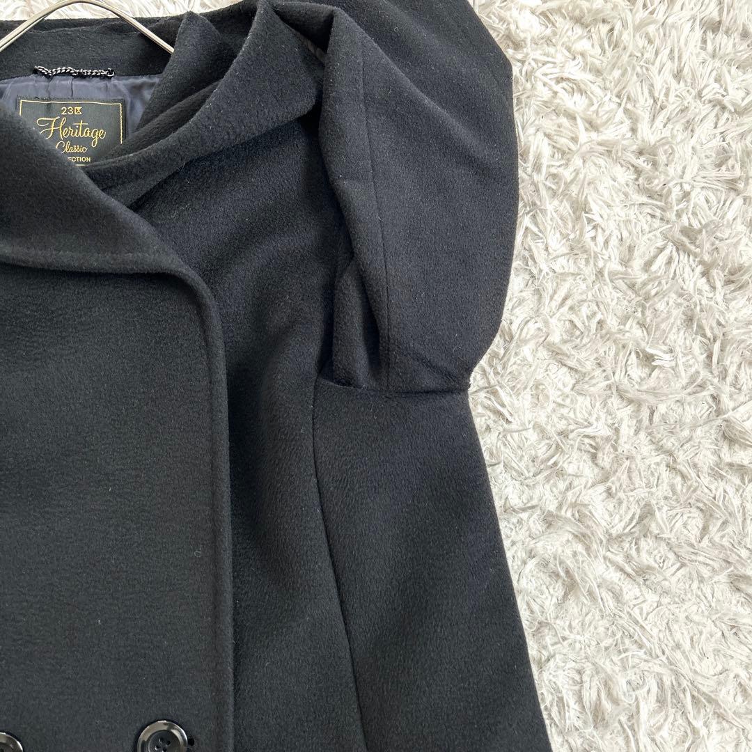 レアサイズ⁂美品⁂23区⁂フーデットコート　ロロピアーナ　大きいサイズ　5L 黒