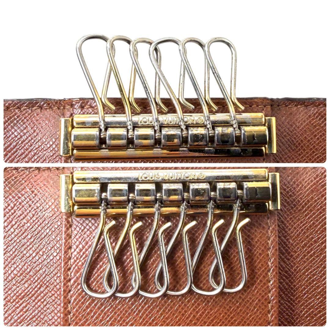 良品 ルイヴィトン モノグラム ミュルティクレ6 キーケース 6連 鍵 key