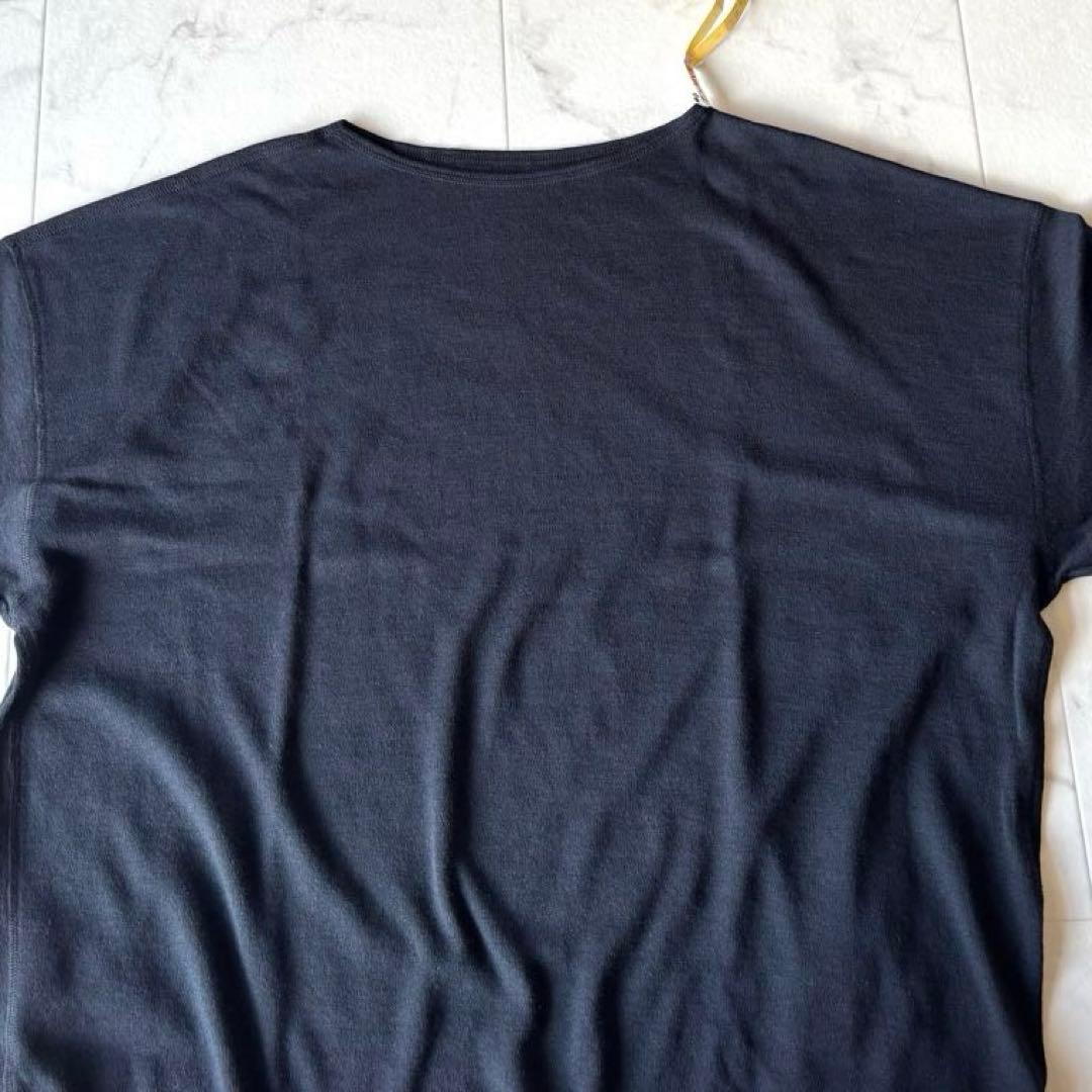 美品*ヨーガンレール ウール アンゴラ ニット チュニック M ブラック