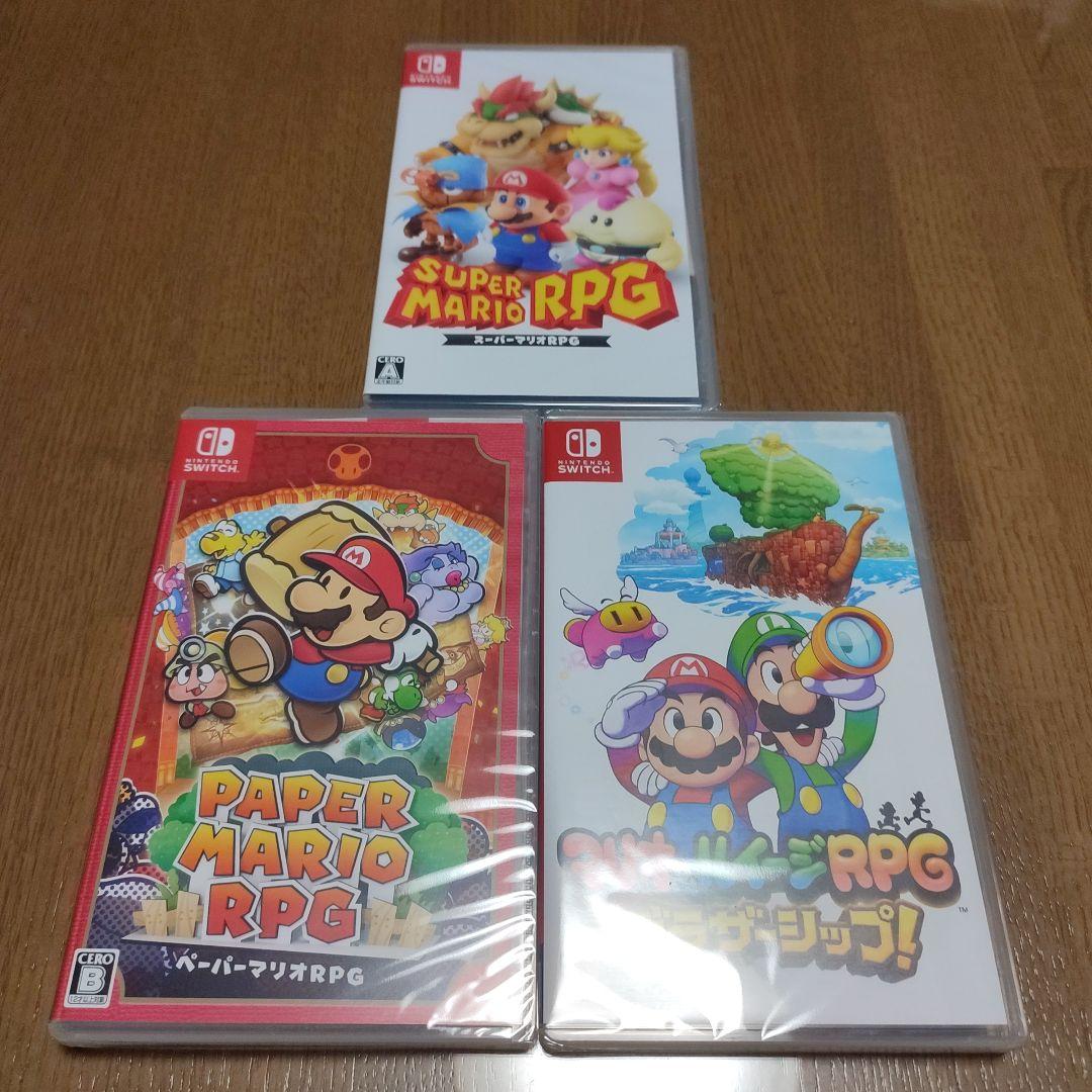 新品未開封　スーパーマリオRPG　ペーパーマリオRPG　マリオ&ルイージRPG
