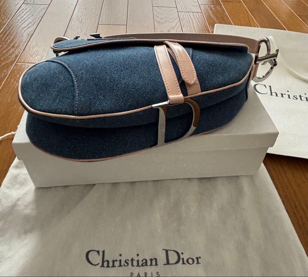 ビンテージ　ディオール　デニムバック　ガリアーノ期