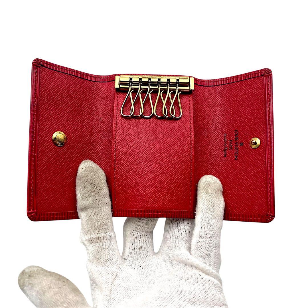 【美品】LOUIS VUITTON ルイヴィトン　キーケース　6連　エピ　レッド