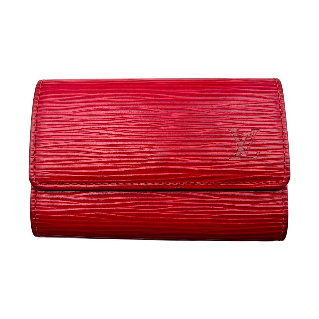 【美品】LOUIS VUITTON ルイヴィトン　キーケース　6連　エピ　レッド