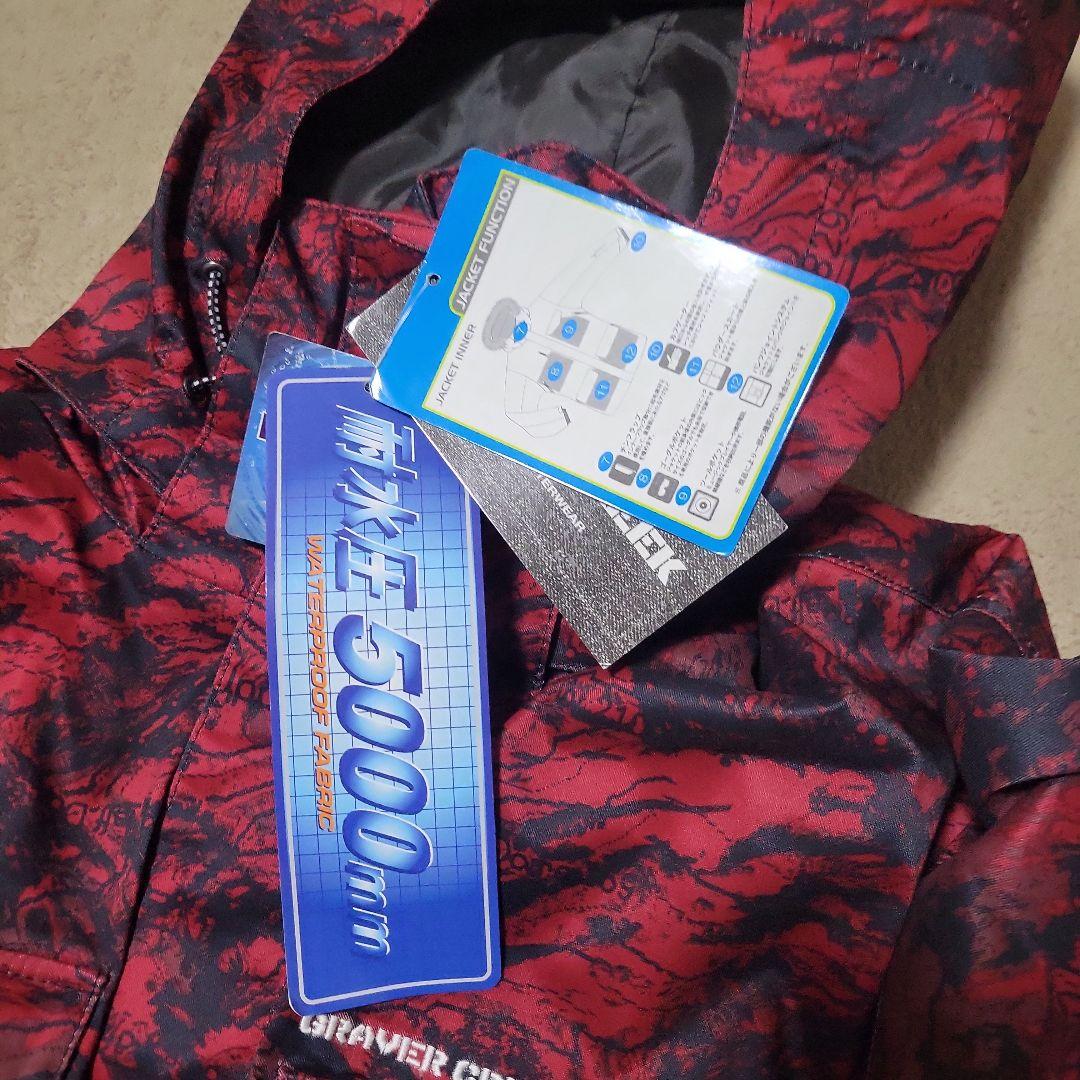 グラバークリーク スキーウェア ボード 赤黒ジャケット LLサイズ パンツL