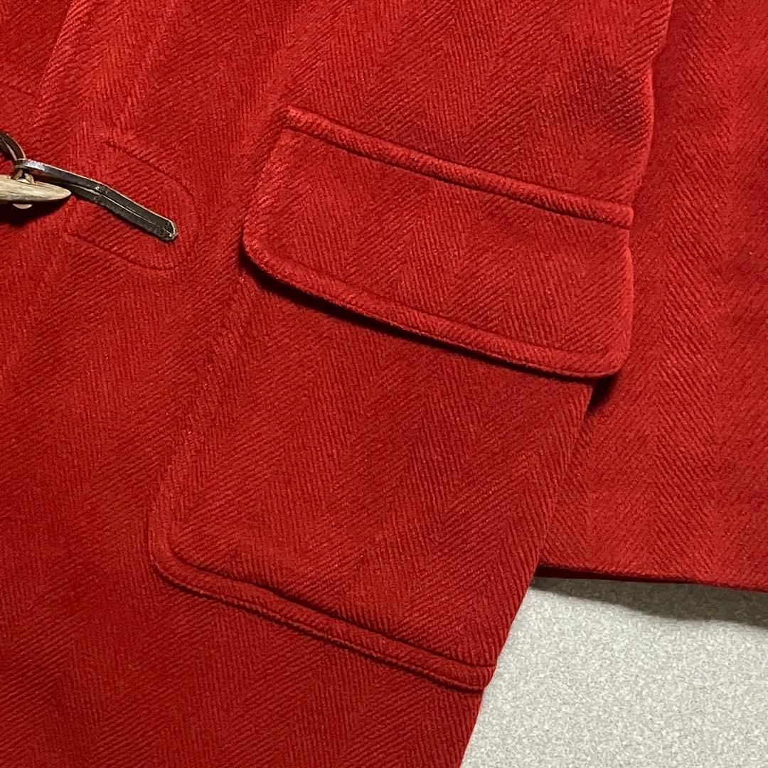 希少✨グローバーオール キングストン ヘリンボーン ダッフルコート 英国製 赤