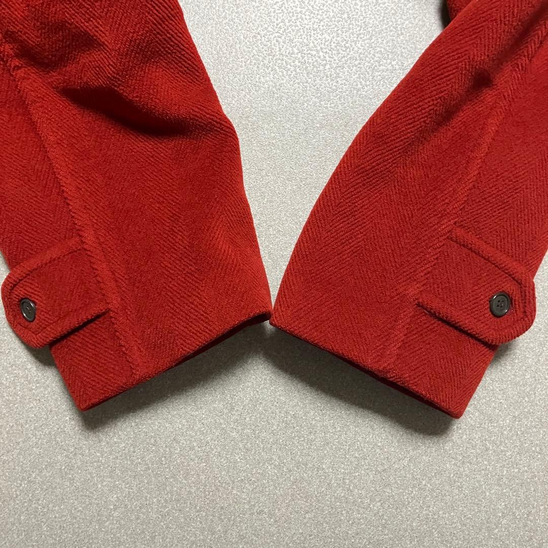 希少✨グローバーオール キングストン ヘリンボーン ダッフルコート 英国製 赤