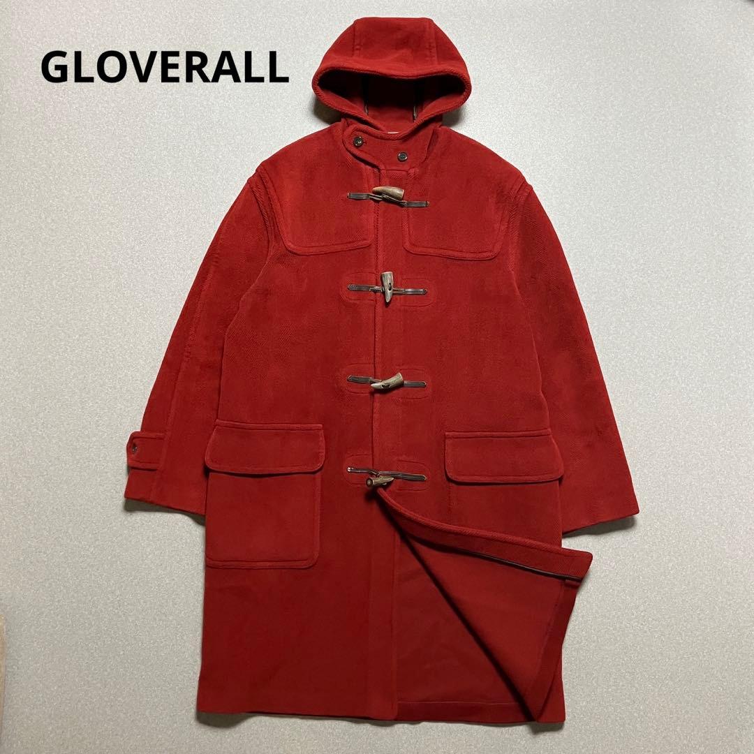 希少✨グローバーオール キングストン ヘリンボーン ダッフルコート 英国製 赤