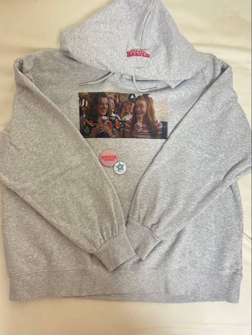 ストレンジャー・シングス ニコアンド パーカー M グレー ショッパー