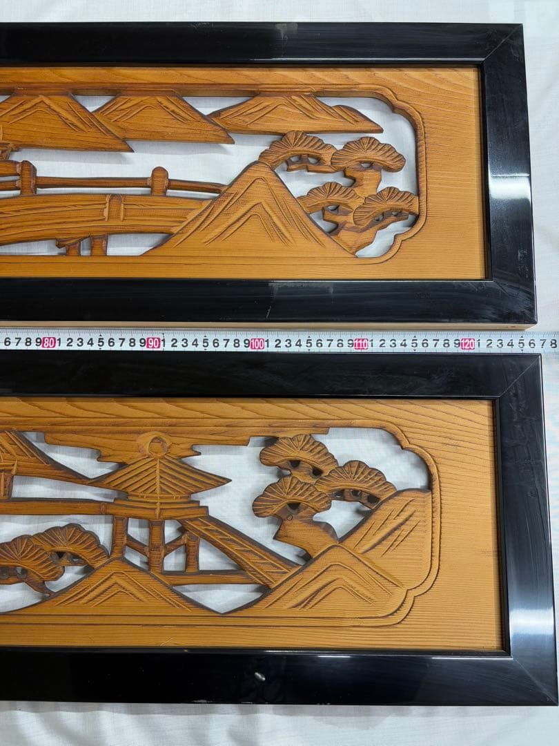 欄間　一対　建具