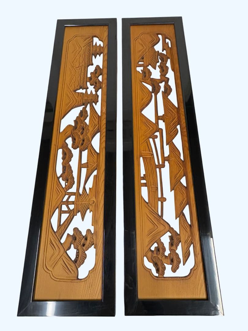 欄間　一対　建具